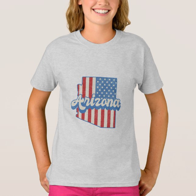 Stars & Rand Arizona Silhouette T Shirt (Framsida)