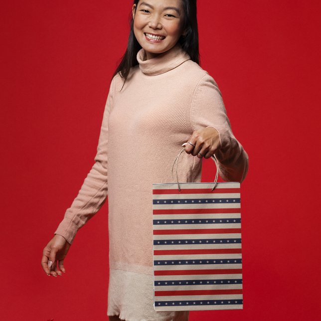 Stars Rand Art (gift bag, birthday surprise gift bag, teddy bear gift bag, wine gift bag, travel bag, use and throw )