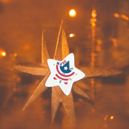 Stars Rand Art Stjärnformat Klistermärke