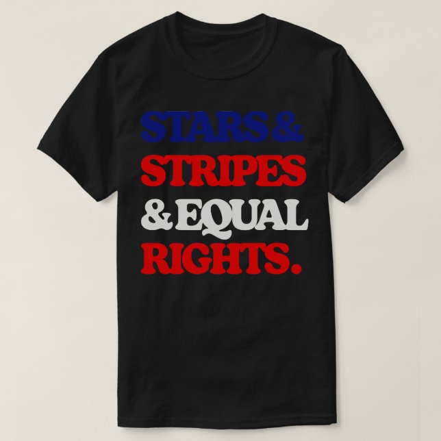 Stars Rand Equal Högers 1 T Shirt (Design framsida)