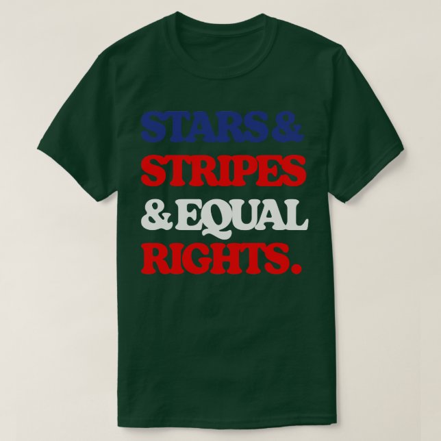 Stars Rand Equal Högers 1 T Shirt (Design framsida)