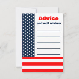 Stars & Rand Flagga 4:e juli-Möhippan Rådkort