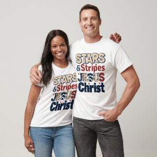 Stars Rand Jesus Kristus T Shirt