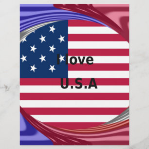 Stars & Rand & Kärlek: Ett patriotiskt USA-mönster