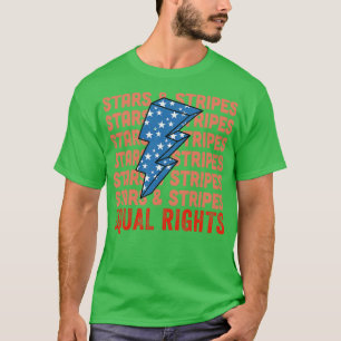 Stars rand med lika höger Pro Choice Feminist Gif T Shirt