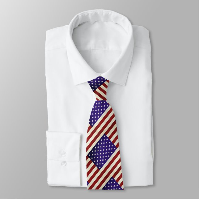 Stars & Rand Neck Tie Slips (Bunden)