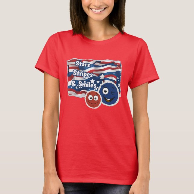 Stars Rand och Smiles T Shirt (Framsida)