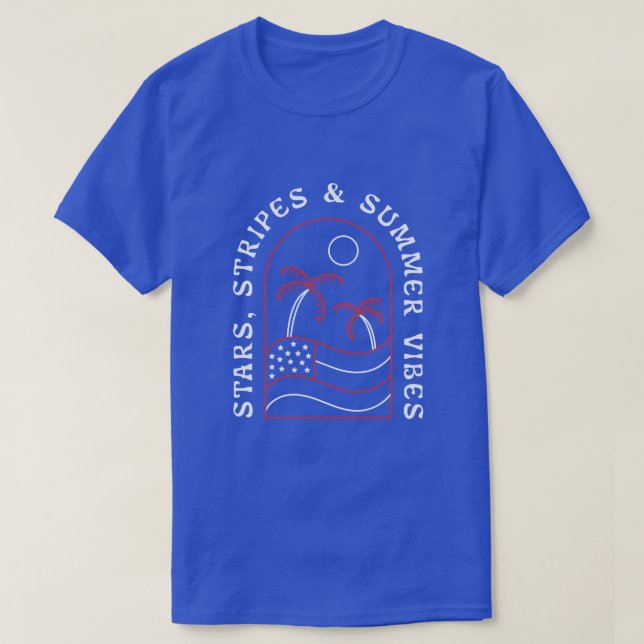 Stars Rand och Summer Vibes T-Shirt (Design framsida)