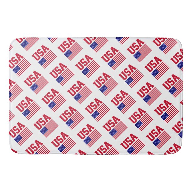 Stars, Rand och USA-Pride Badrumsmatta (Framsidan)