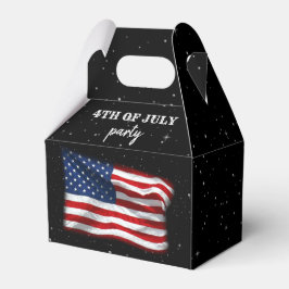 Stars Rand Patriotic American Flagga 4 juli Presentaskar