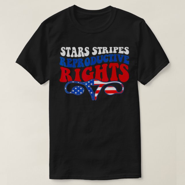 Stars Rand Reproductive Högers American Flagga 4t T Shirt (Design framsida)