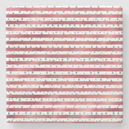 Stars Rand Rött vitt blått Stenunderlägg