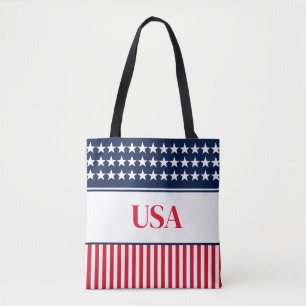 Stars & Rand Tote Bag Tygkasse