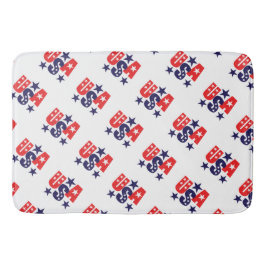Stars & Rand USA Patriotic Design Badrumsmatta