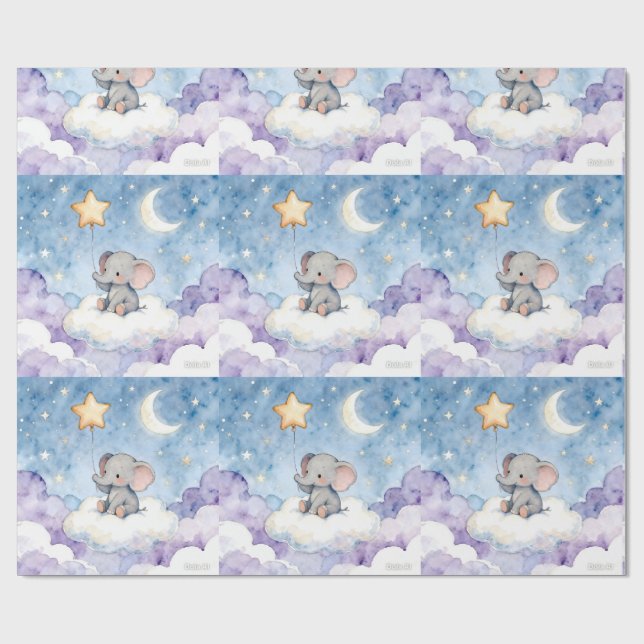 Stars repeating pattern wallpaper presentpapper (Platt)
