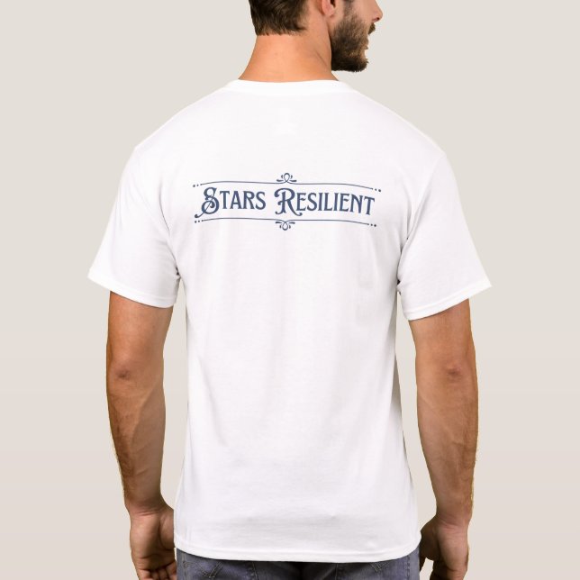Stars Resilient - White T-Shirt (Baksida)