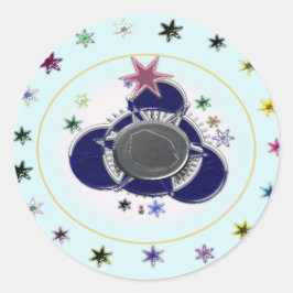 Stars Runt Klistermärke