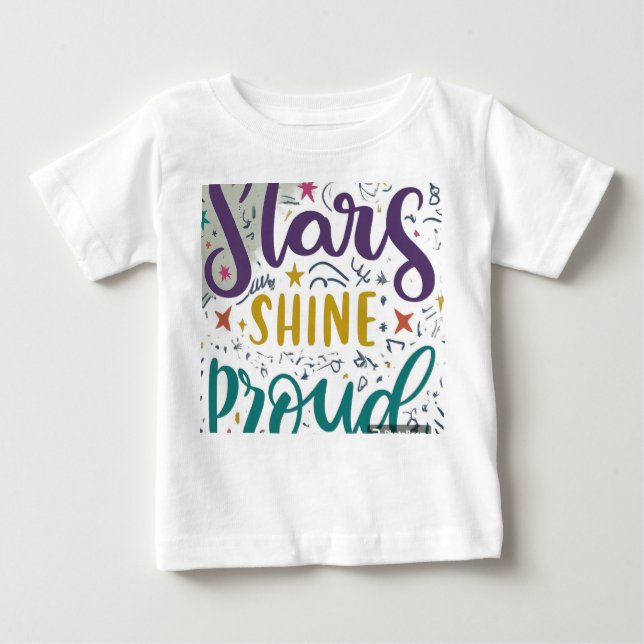 STARS SHINE PROUD T SHIRT (Framsida)