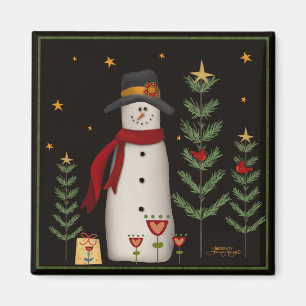 Stars Shopping Snögubbe julfantasi Magnet