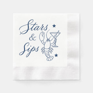 Stars & Sips America 250 Hummer Kust Sommar Pappersservett