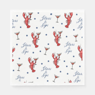 Stars & Sips America 250 Kust Sommar Pappersservett