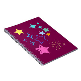 Stars Spiral Photo Notebook Anteckningsbok