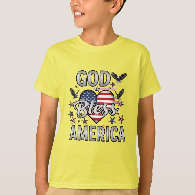 Stars, Stripes & Blessings T-shirt design  (Framsida)