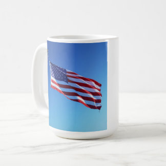 Stars, Stripes & Coffee – Patriotic American Flag  Kaffemugg