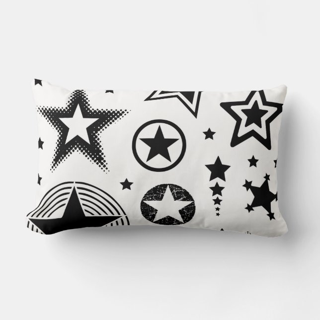 Stars Tattoos black + dina idéer Lumbarkudde (Framsida)