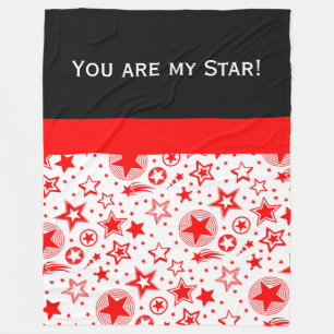 Stars Tattoos Red + dina idéer Fleecefilt