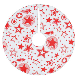 Stars Tattoos Red + dina idéer Julgransmatta Borstad Polyester