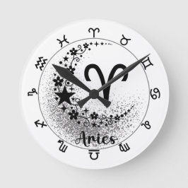 Stars Time! Hitta din magiska Zodiac-klocka! Rund Klocka