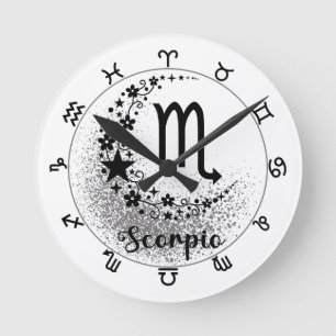 Stars Time! Hitta din magiska Zodiac-klocka! Rund Klocka