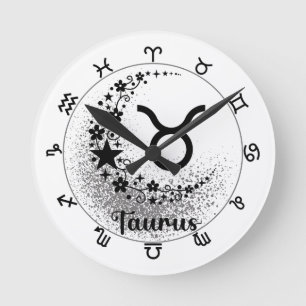Stars Time! Hitta din magiska Zodiac-klocka! Rund Klocka