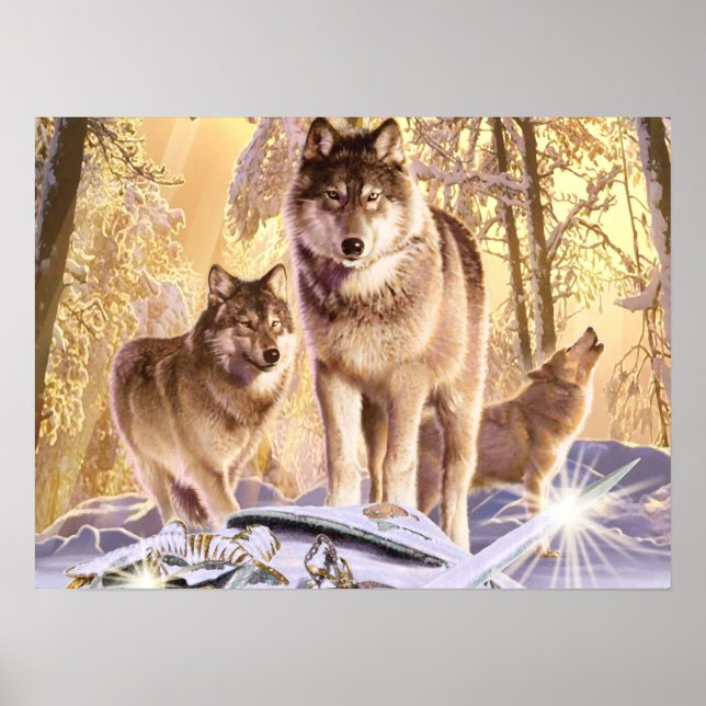 "Stars under Snö" Canvas Art Poster (Framsidan)