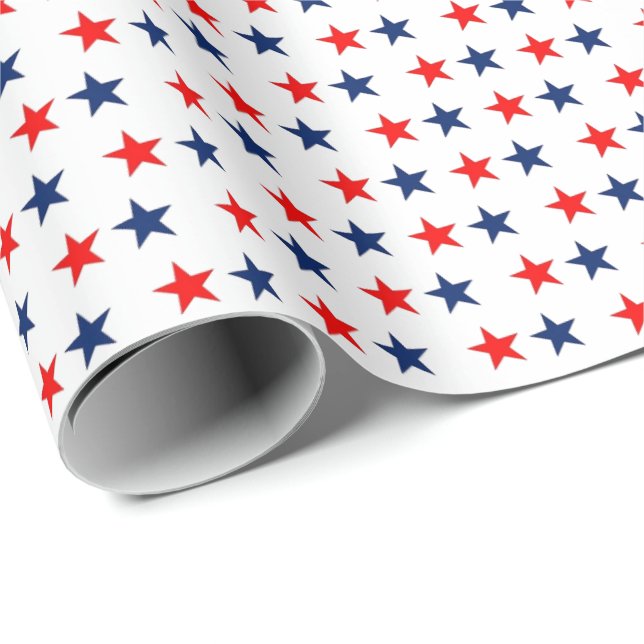 Stars Wrapping Papper Presentpapper (Rullad Hörn)