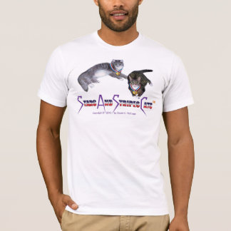 StarsAndStripesCats manar T-tröja som är T-shirt