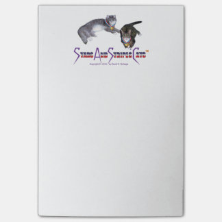 StarsAndStripesCats noterar, 4 x 6 Post-it Block