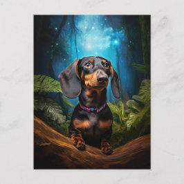 Starscape Dachshund vykort