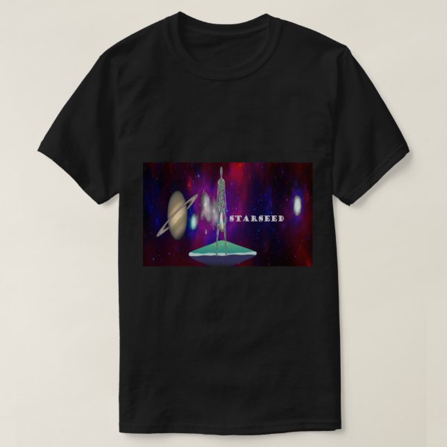Starseed Light Worker Earth Uppdrag T Shirt (Design framsida)