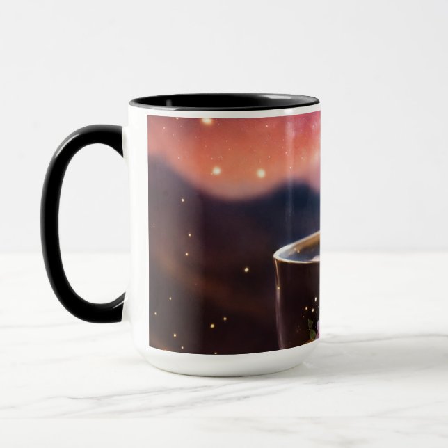 Starsfrö: En Blommigt-symfoni under Natten Himlar Mugg (Vänster)
