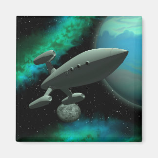 Starship Explorer (fyrkant) Magnet