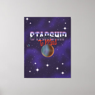 Starship to Mars Canvastryck