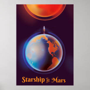 Starship to Mars Poster