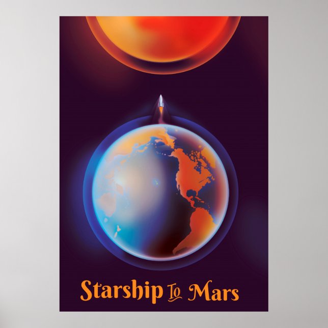 Starship to Mars Poster (Framsidan)