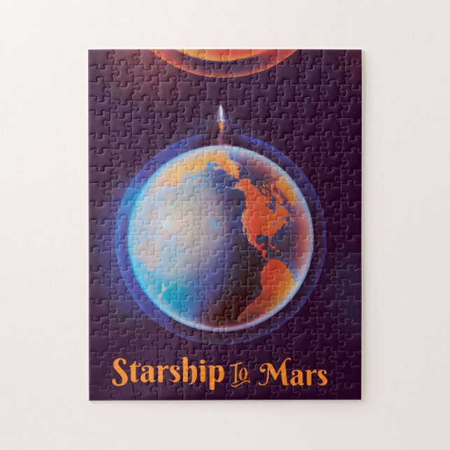 Starship to Mars Pussel (Vertikal)