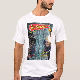 StarShipSofa berättelser Cover avbildar på vit Tee Shirt