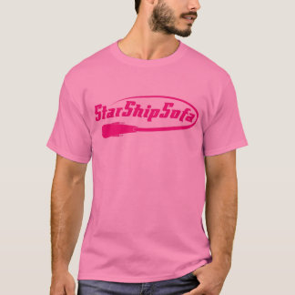 StarShipSofa textmagenta på rosor T Shirt