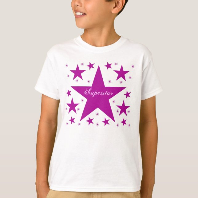 Starstar Girl's Tee, Lila Tee (Framsida)