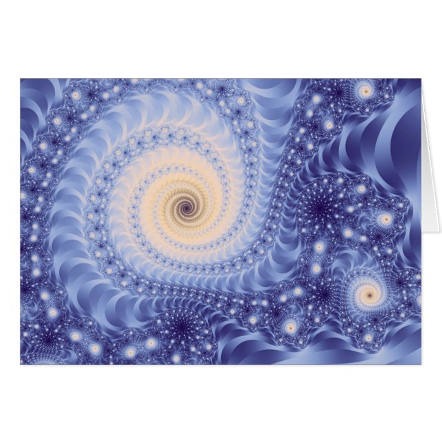 Starstorm Andlig Abstrakt Fine Art Fractal OBS Kort (Framsidan Horizontal)